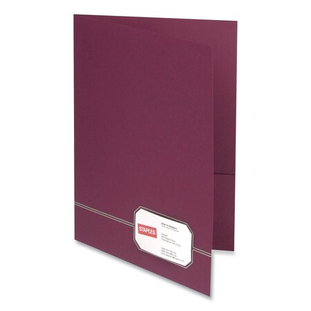 Oxford Monogram Series Business Portfolio, Letter, Burgundy/Gold, PK4 04165